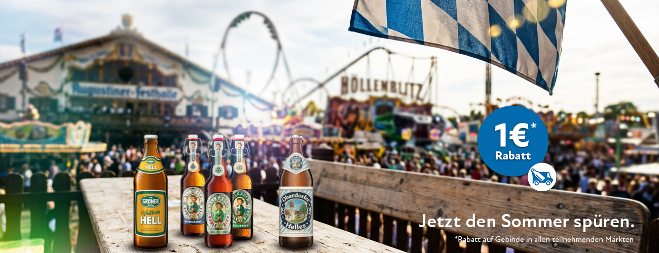 Oktoberfestzeit Biere Rabattaktion 1 Euro - KW 36 und 37 in 2026